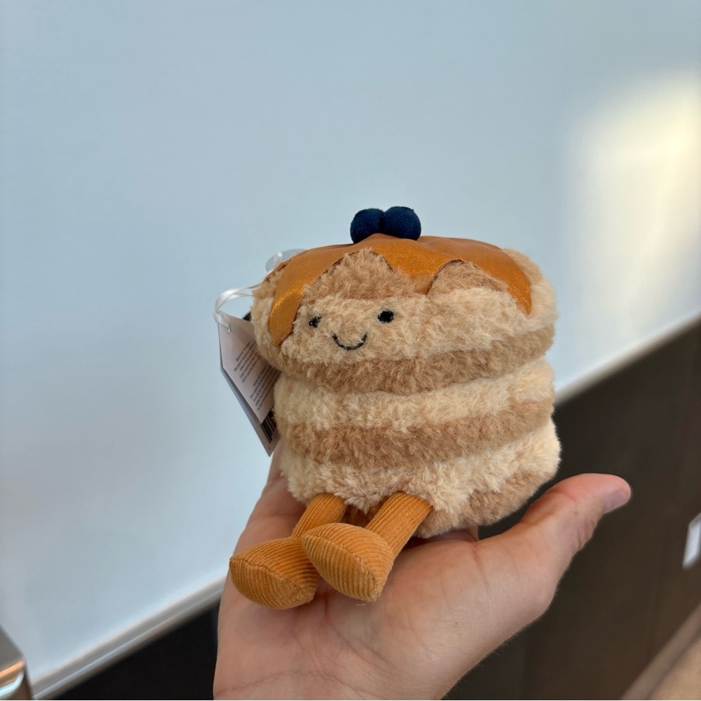 Jellycat Pancake Plush Toy - Cream and Tan